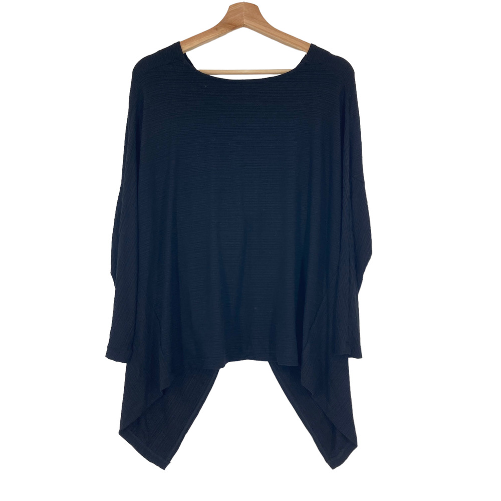1. State Nordstrom Textured Stripe Twist Legging Top in Black